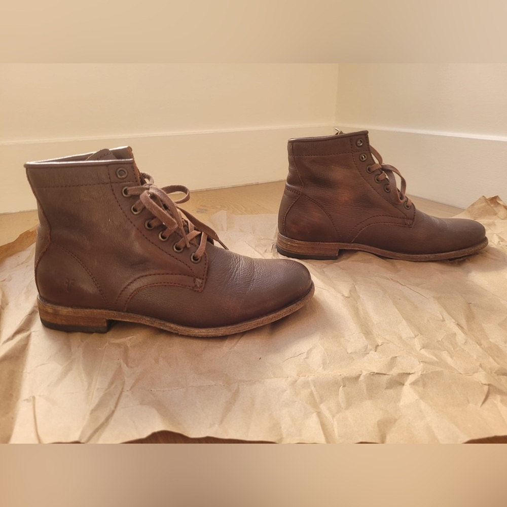 Frye brown leather boots